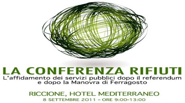 Conferenza rifiuti a Riccione Conferenza rifiuti a Riccione