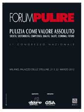 Forum Pulire: Pulizia come Valore Assoluto-Congresso nazionale del settore