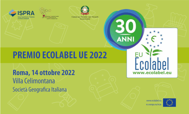 premio ecolabel UE 2022 premia le aziende che si sono distinte per una efficace diffusione e promozione del marchio “Ecolabel UE”